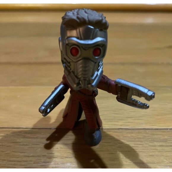 Funko Other - Funko Mystery Mini Figure - Guardians of the Galaxy - STAR LORD (On Knee 2 Guns)